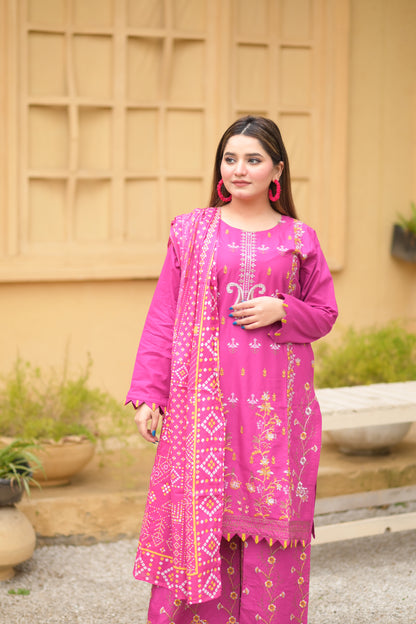 ZOHRA- 3PC STITCHED