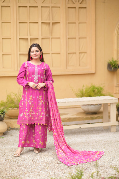 ZOHRA- 3PC STITCHED