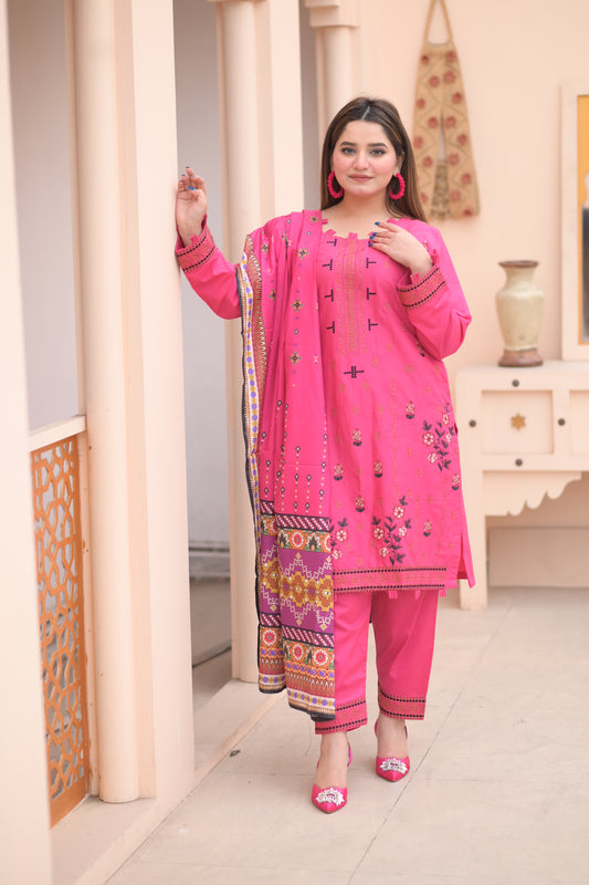 ZOHRA- 3 PC STITCHED